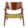CH-28 Teak and Unika Vaev Easychair by Hans J. Wegner 1960s