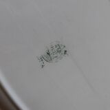 Antique oval serving dish, ironstone, Boch brothers, Carlotta model