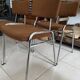 Set of 4 tubular chairs in chrome metal – Mid Century style