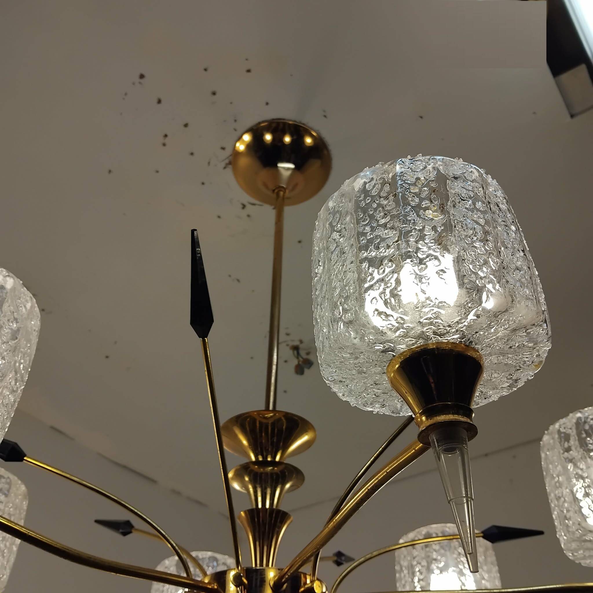 Light fixture from the 40s/50s with 6 arms.