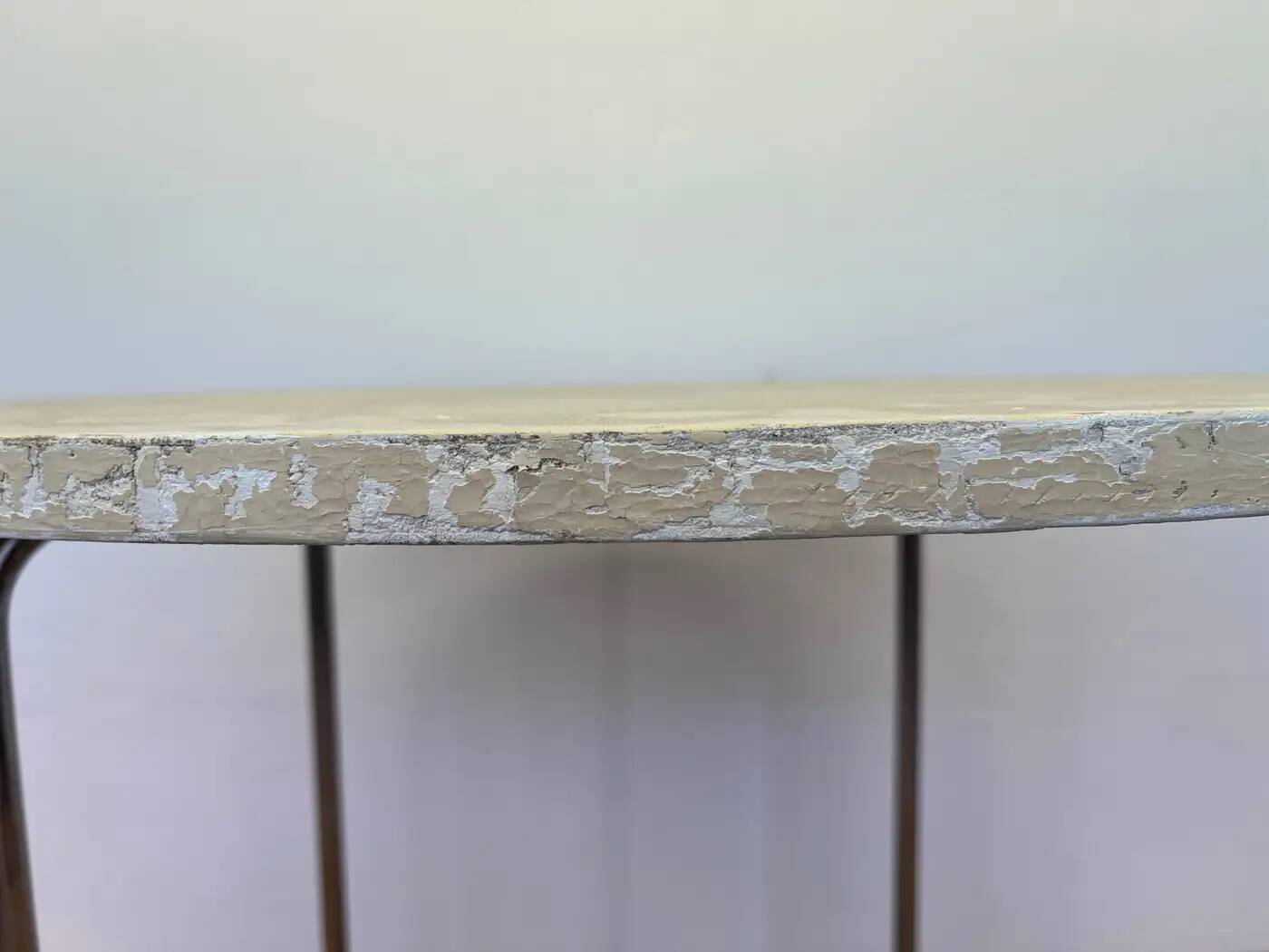 1930s original chrome Bauhaus tubular steel table by Robert Slezak