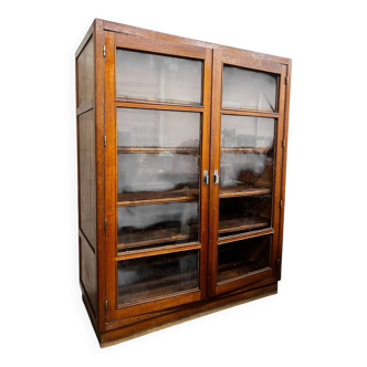 XL vintage display cabinet/laboratory cabinet/school cabinet