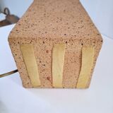 Large raw ceramic lamp