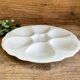2 Apilco France porcelain oyster plates