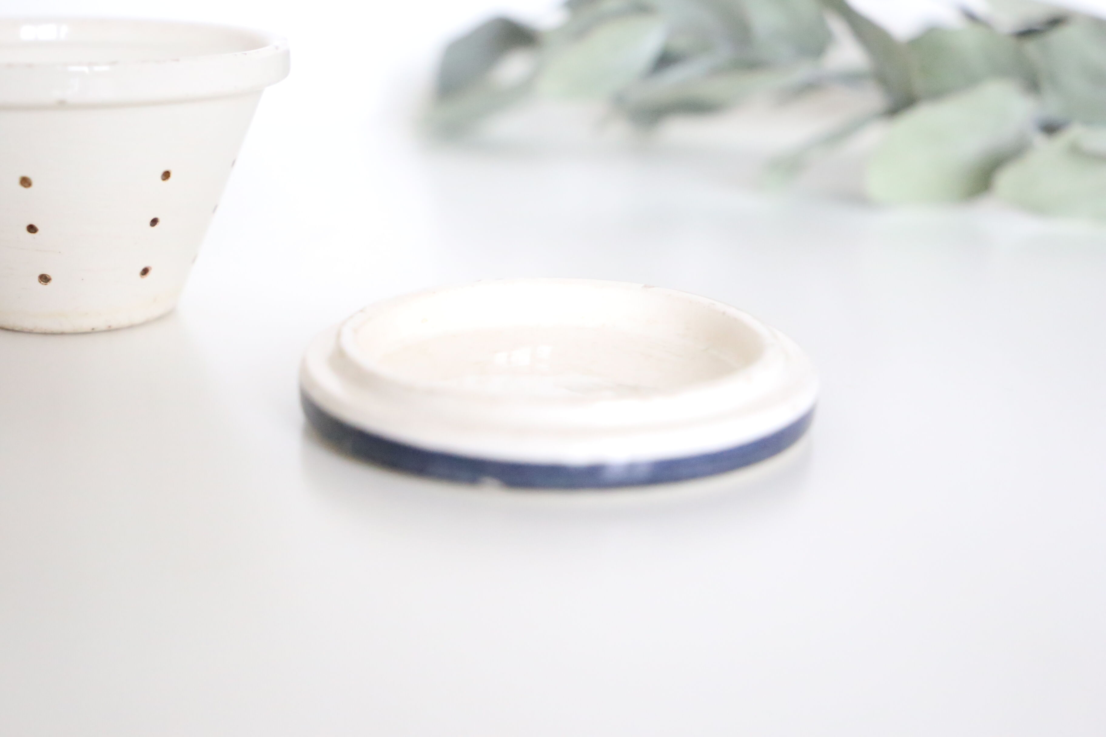 DBGM blue and white floral tared, made in Germany