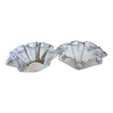 pair of handkerchief-shaped fiber cement basins from the 60s