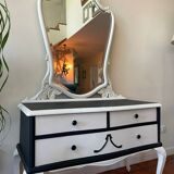 Commode-miroir noir paris crème