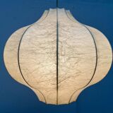 Modern mid-century Cocoon pendant lamp by Friedel Wauer for Goldkant Leuchten, 1960s.