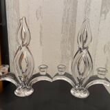 Pair of crystal candlesticks