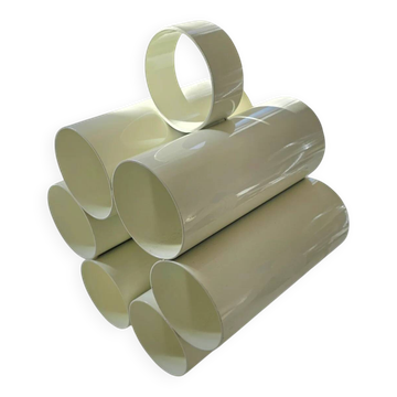 Space Age newspaper stand / magazine holder / model 6635 in white by Opal Germany / mid-century 70s