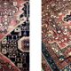 Vintage Hand-Woven Oriental Middle Eastern Zanjan Hamadan Rug, 1960s