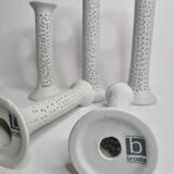 Set of 5 candlesticks design "Broste Copenhagen", made by hand.