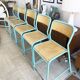 Set of 5 vintage high school/laboratory stools – 1980
