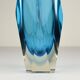 Blue Sommerso vase in Murano glass, 1970s