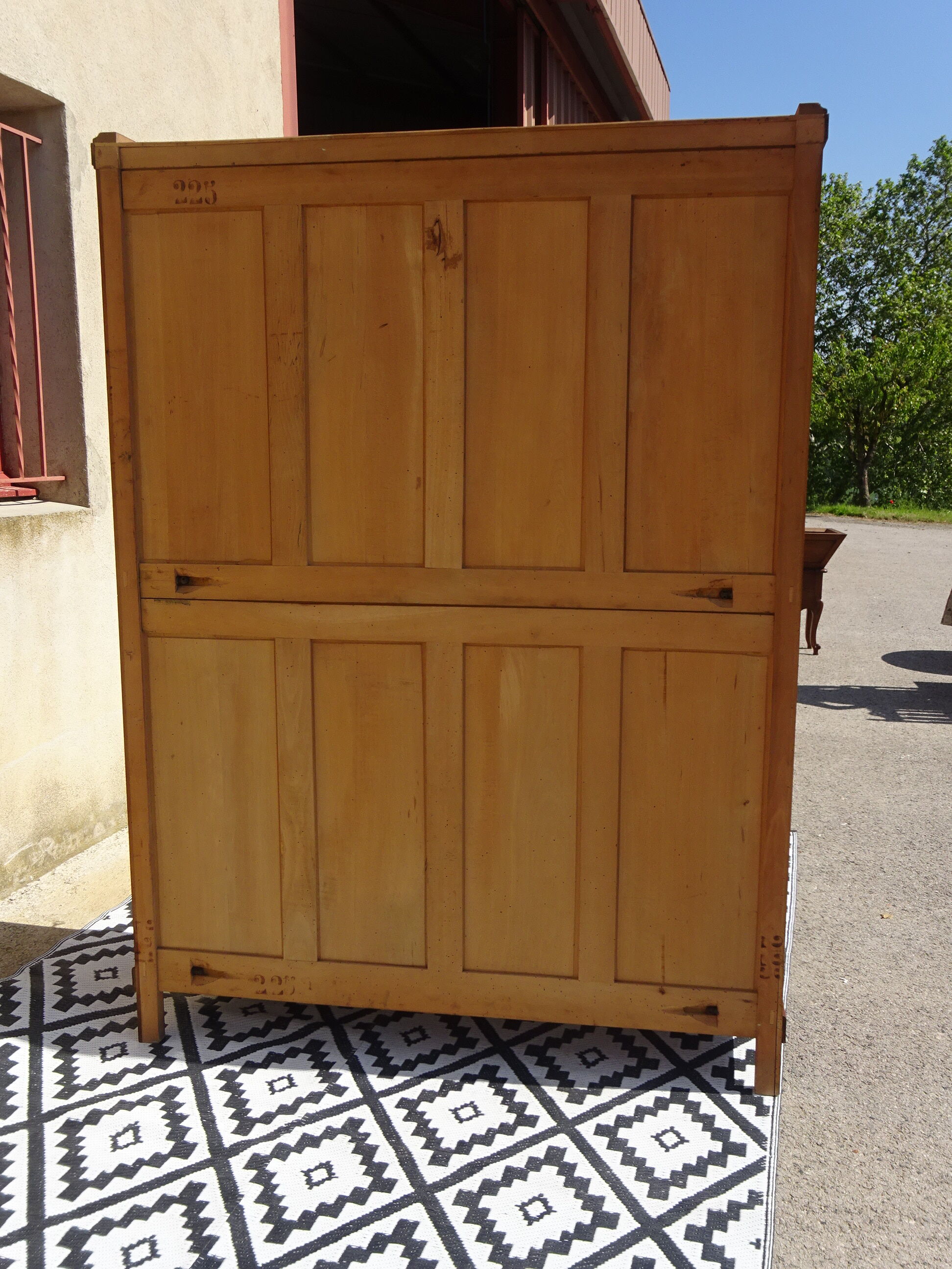 3-door walnut cabinet and walnut bramble