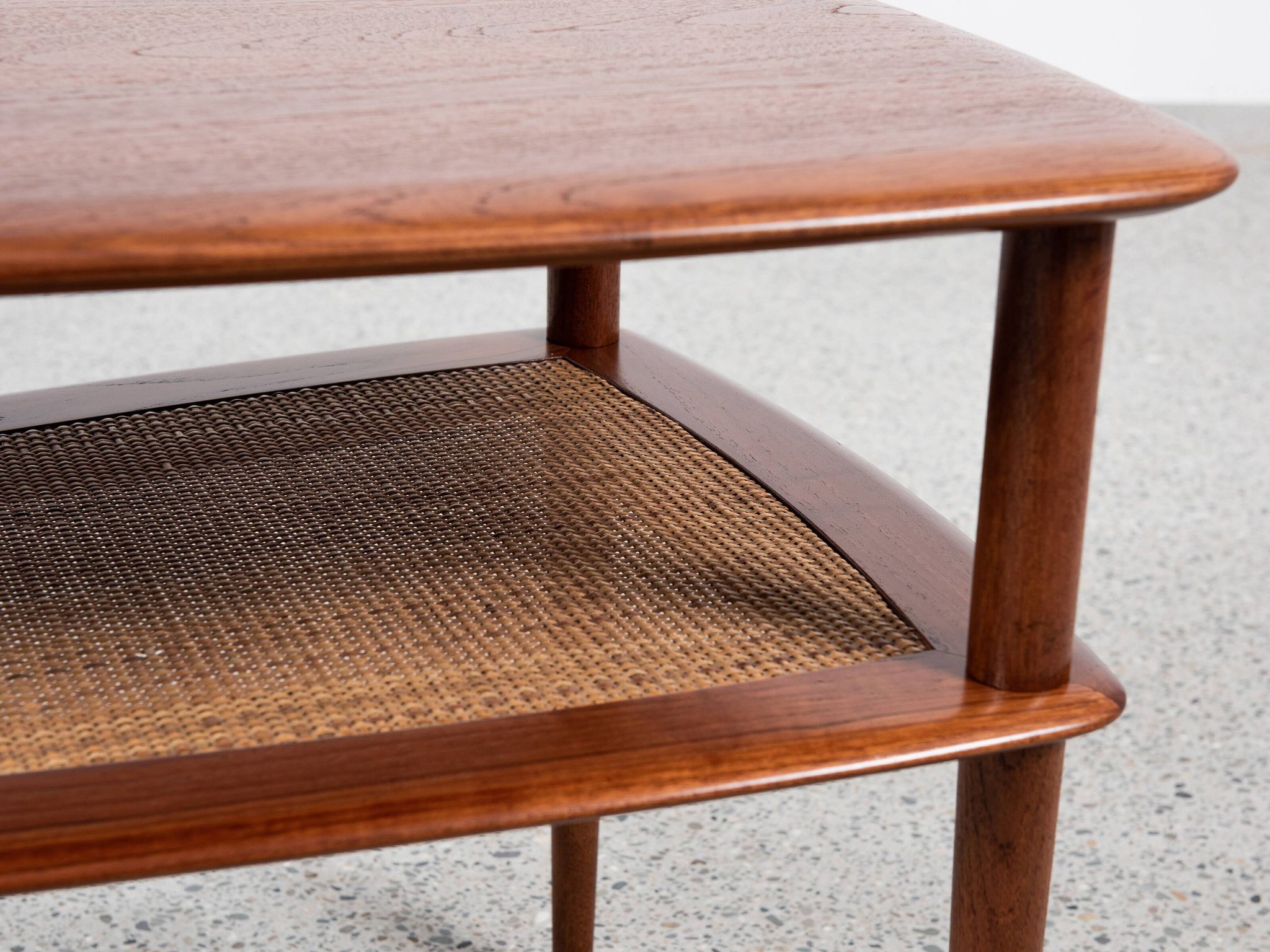 Table d'Appoint Danoise Mid-Century en Teck par Peter Hvidt & Orla Mølgaard-Nielsen