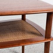 Table d'Appoint Danoise Mid-Century en Teck par Peter Hvidt & Orla Mølgaard-Nielsen
