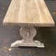Renovated 19th century solid oak monastery dining table 200cm