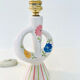 Small floral ceramic lamp – 1950s