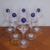 Very Nice Set of 6 Berghoff Crystal Wine Glasses