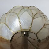 Mother-of-pearl wall " lotus flower " 70s 80s