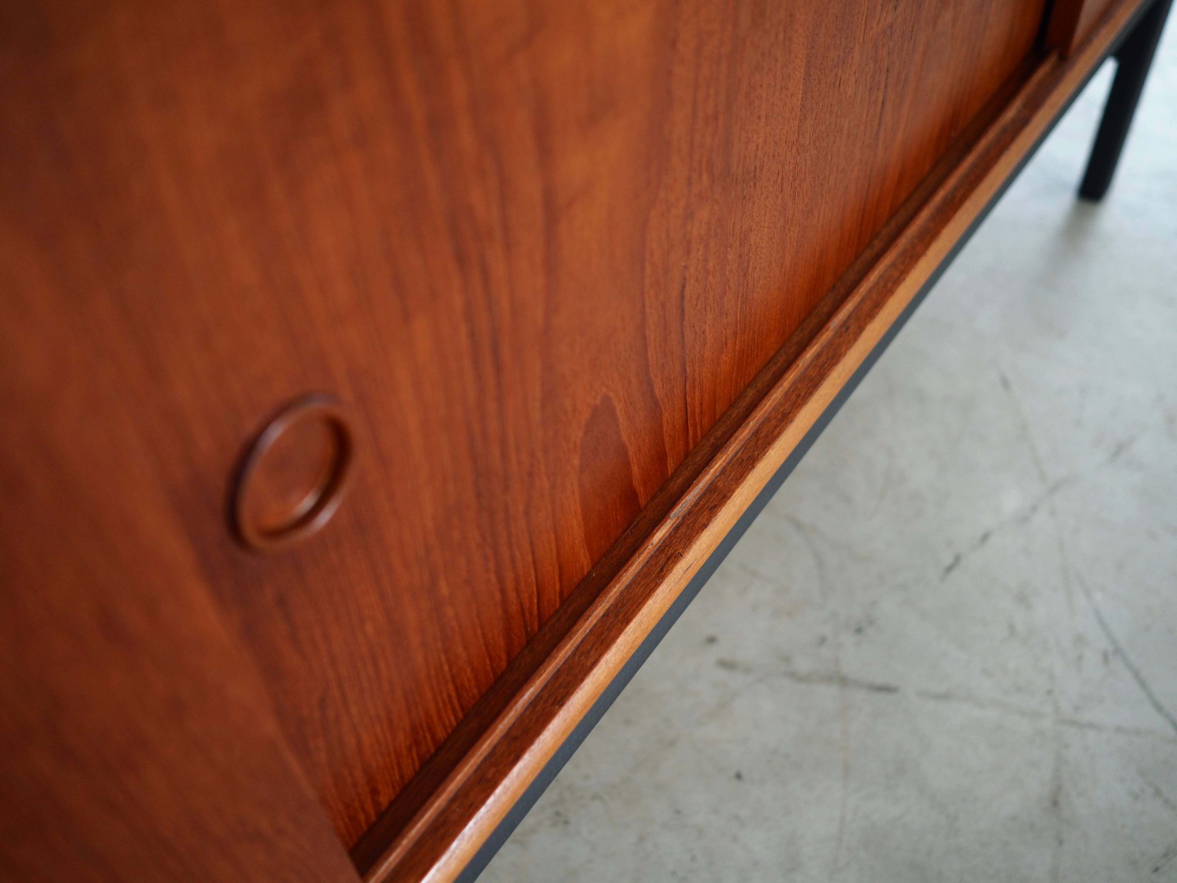 Teak high sideboard, Danish design, 1960s, production: Denmark