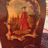 Display Case in Marquetry & Martin Varnish Napoleon III Louis XV Style