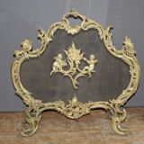 Ecran de Cheminée Louis XV en bronze fin XIX