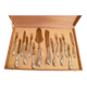 Pastry set 6 forks/6 knives/2 scoopers silver 800th covered 1900