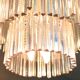Lustre en verre années 60 venini mid century italien moderne triedri murano