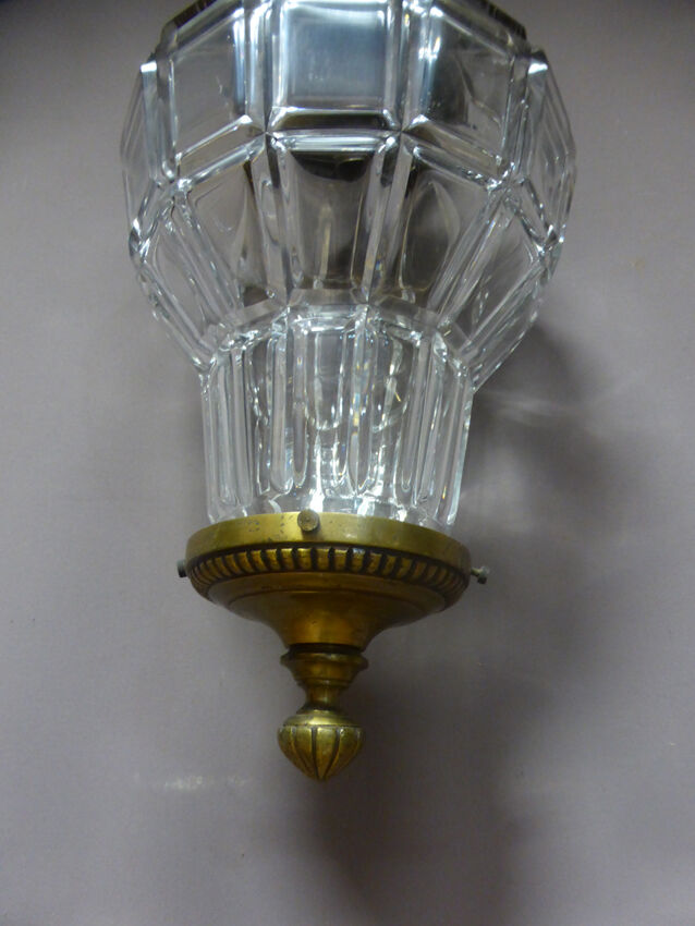 Lantern glass and bronze