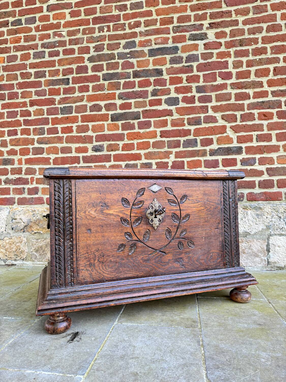 Chest In High Period Oak From XVII Eme Century