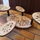 Table basse Georges Pelletier Vallauris La Roue Magnolias Vintage
