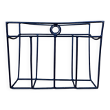 Magazine holders folk art in black metal