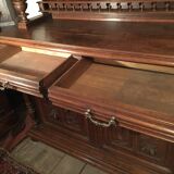 Henri II 2-part oak sideboard from the 19th century