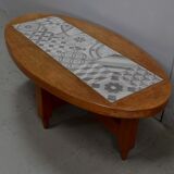 Table de salon en chêne massif, par R. Guillerme et J. Chambron, éditions « Votre Maison » 1960