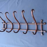 Wall-mounted coat rack by Thonet, 1890, 5 hooks, "Oak" style