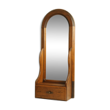 Vintage wooden table dressing table mirror 28x67cm
