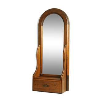 Vintage wooden table dressing table mirror 28x67cm