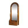 Vintage wooden table dressing table mirror 28x67cm