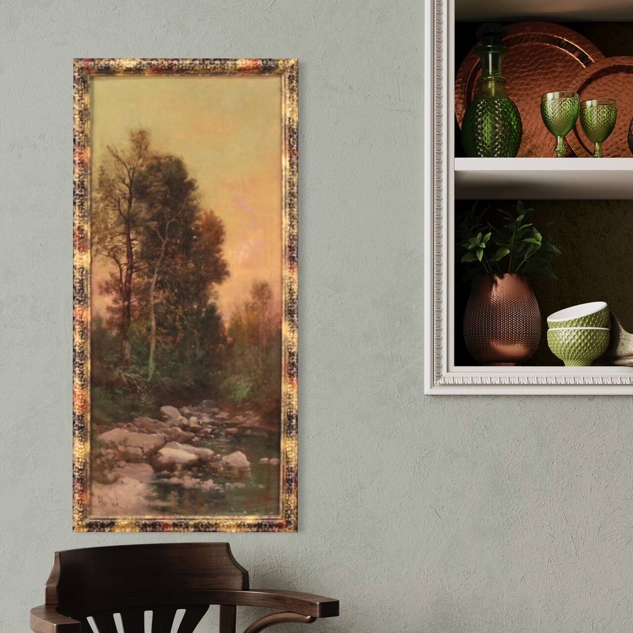 Signed Marko painting Impressionist landscape from the 19th century