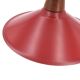 Suspension rouge en métal et teck, années 70