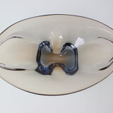 Mid-Century Art Glass Bowl by Zelezno Borske Sklo, 1960's