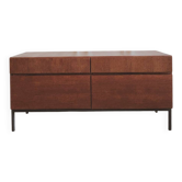 Buffet bas/ Enfilade vintage rénovée, style moderniste, années 60