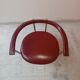 Set of 4 leather dining chairs