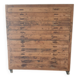 Meuble de métier en bois naturel