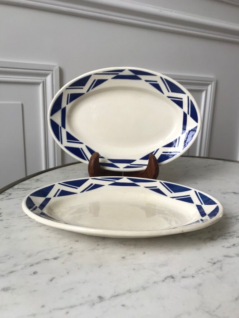 Duo of raviers Badonviller Courtilles art deco 30s