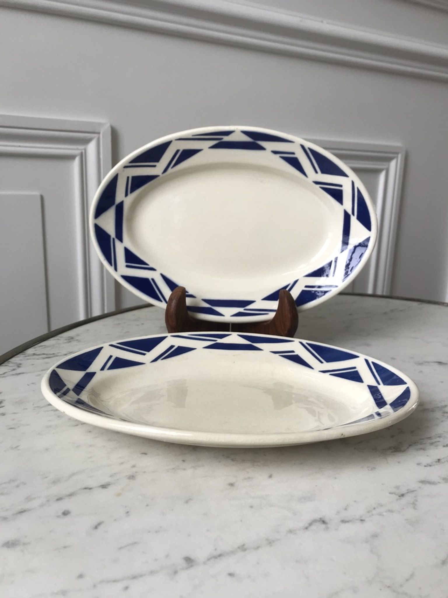 Duo of raviers Badonviller Courtilles art deco 30s