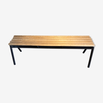 Industrial wooden bench