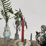 Enamelled stoneware candle holder 1970